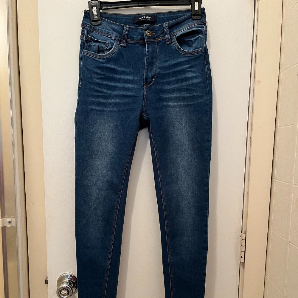 Fashion Nova: Clarisse Skinny Jeans, Mid Rise, Color: Medium Blue Wash, Size: 7